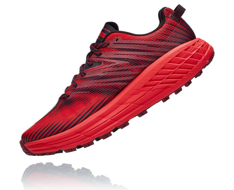 Zapatillas Trail Hoka One One Hombre - Speedgoat 4 - Rojas - CJU932657